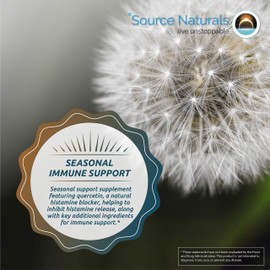 Source Naturals Activated Quercetin - Plant-Derived Bioflavonoid Complex - Seasonal & Immune Defense - 100 Tablets