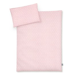 Julius Zöllner Jersey Children's Bed Linen 100 x 135 cm + 40 x 60 cm, 2-Piece Set Consisting of Duvet Cover and Pillowcase, 100% Jersey Cotton, with Zip, Standard 100 by Oeko-Tex, Leafy