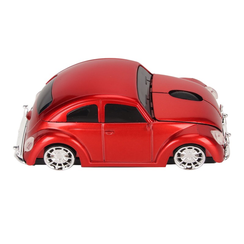 Wireless Mouse Red Sports Car Style 2.4GHz USB Receiver 1600DPI