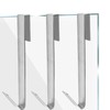 RiseDirectly 3Pcs 12 Inch Shower Door Hooks Stainless Steel Extended