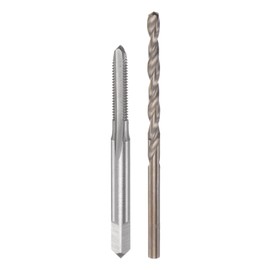 HARFINGTON Tap & Bit Sets, 8#-36 UNF 2B Straight Flute Machine Thread Milling Tap, 3.4mm M35 Cobalt High Speed Steel (HSS-CO) Twist Drill Bit