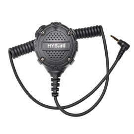 HYS Handheld Shoulder Speaker mic, Walkie Talkie Remote Speaker Microphone with Coiled Cord & Swivel Clip for Yaesu FT-60 FT-70 FT-2D 3D 5D 1D FT-1XD Vertex 2 Way Radio