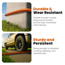 Garden Hose 5ft x 5/8", Water Hose Heavy Duty, Flexible, Male to Female Fittings, Burst 700 PSI, Lightweight Hybrid Hose with Swivel Handle (5 FT)