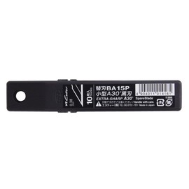 NT NT Cutter BA15P for Small A-Shaped, 30 Degree Black Replacement Blades, 10 Pieces