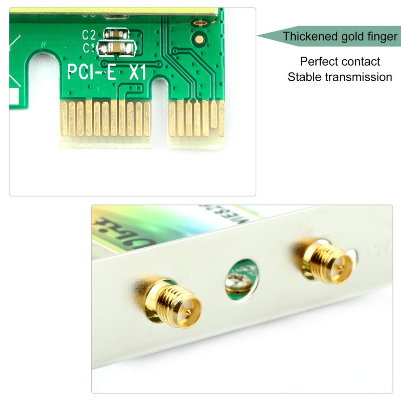 Wireless PCIe WiFi Card with Bluetooth 4.2 | Max 1200Mbps