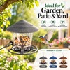 Hanging Bird Feeder for Wild Birds – Gazebo-Style Plastic Seed