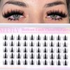 zanlufly Lash Clusters KIt D Curly Lash Extension Kit Volume