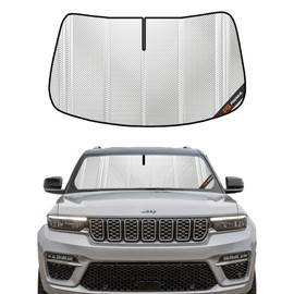 Pigenius Windshield Sun Shade for 2022-2025 Jeep Grand Cherokee Jeep Grand Cherokee. Full Front Window Sunshade Coverage