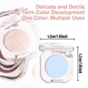 Light Blue White Single Eyeshadow Makeup, Neutral Powde Eye Shadow