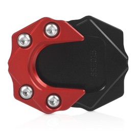 YIEBA Motorcycle Aluminium Side Stand Enlarge Stand Enlarge Plate Bearing Accessories for Piaggio Vespa GTS GTV 250 300 2013-2020 Red