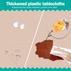 tujol Ivory 6 Pack Plastic Table Cloth 54" x 108",