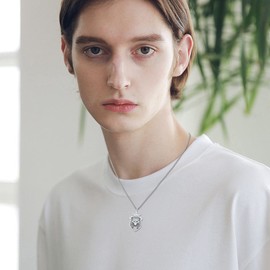 VENACOLY Viking Wolf Necklace Sterling Silver Sword Shield Necklace Nordic Jewelry for Men and Women, Fathers Day,Birthday