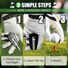 nnOuOnn 2Pcs Golf Tee Height Tool, Adjustable Precision Tees Height