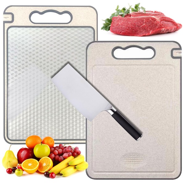 Stainless Steel Chopping Board, Double-Sided Chopping Boards (304 Stainless Steel