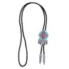 Amadw Bolo Tie Dreamcatcher Indian Feather Western Cowboy Tie Costume