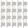Aracombie 1/2 Inch Overlay Cabinet Hinges,20 Pcs-10 Pairs Satin Chrome