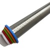 IntXanth Stainless Steel Rolling Pin with Thickness Rings, 17 Inches
