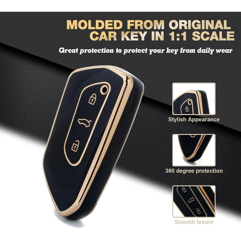 MEDZUK Key Case Compatible with VW Tiguan 3 CT1 2024-2025