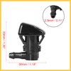 REPAIROCK 2pcs 8S4Z17603AA Windshield Washer Sprayer Nozzle Single Hole Replacement