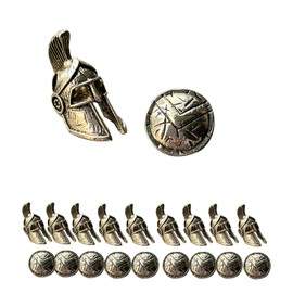 SU LIFE 10 Pack Paracord Beads and Charms DIY Accessories Metal Beads for Paracord Bracelet Lanyard Charm Zipper Pull (HelBead)