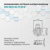 VOOXA Self-Locking Hex Nuts M8 with Flange and Locking Toothing