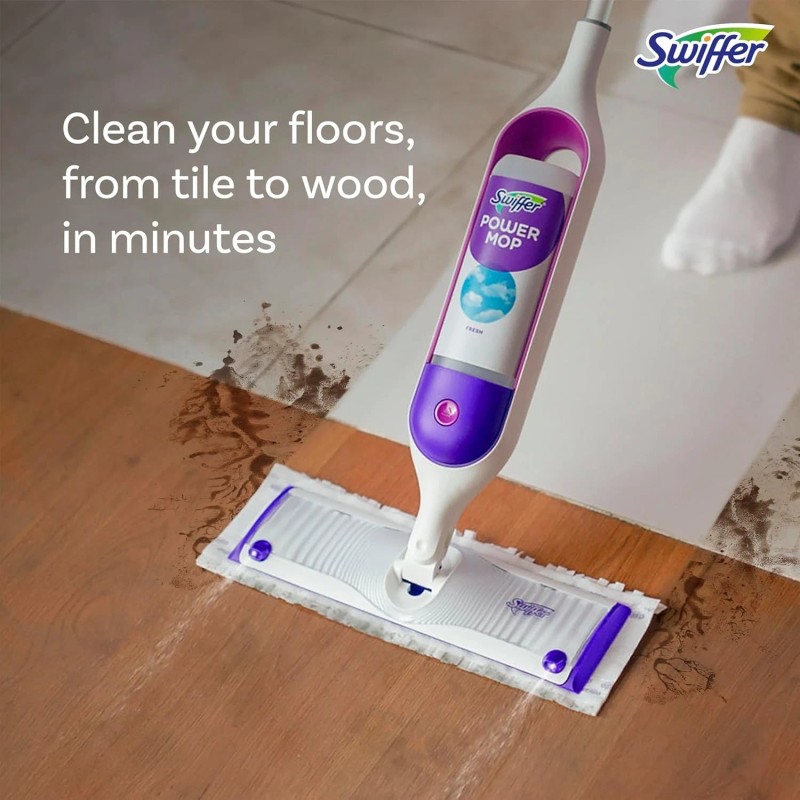 Swiffer PowerMop Multi-Surface Mop Kit for Floor Cleaning, Includes PowerMop