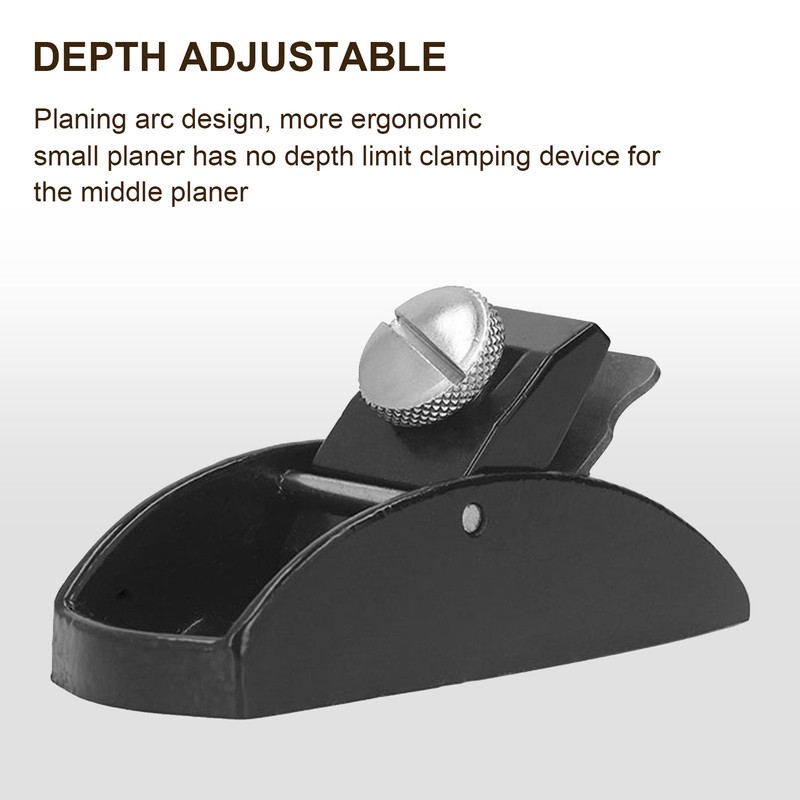 Mini Wood Planer Carbon Steel Cutting Depth Adjustable Incisive European