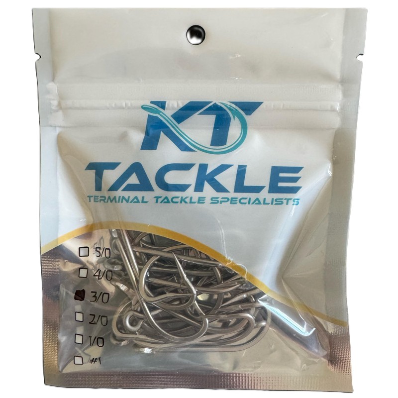 long shank fishing hook available in sizes 5/0, 4/0, 3/0,