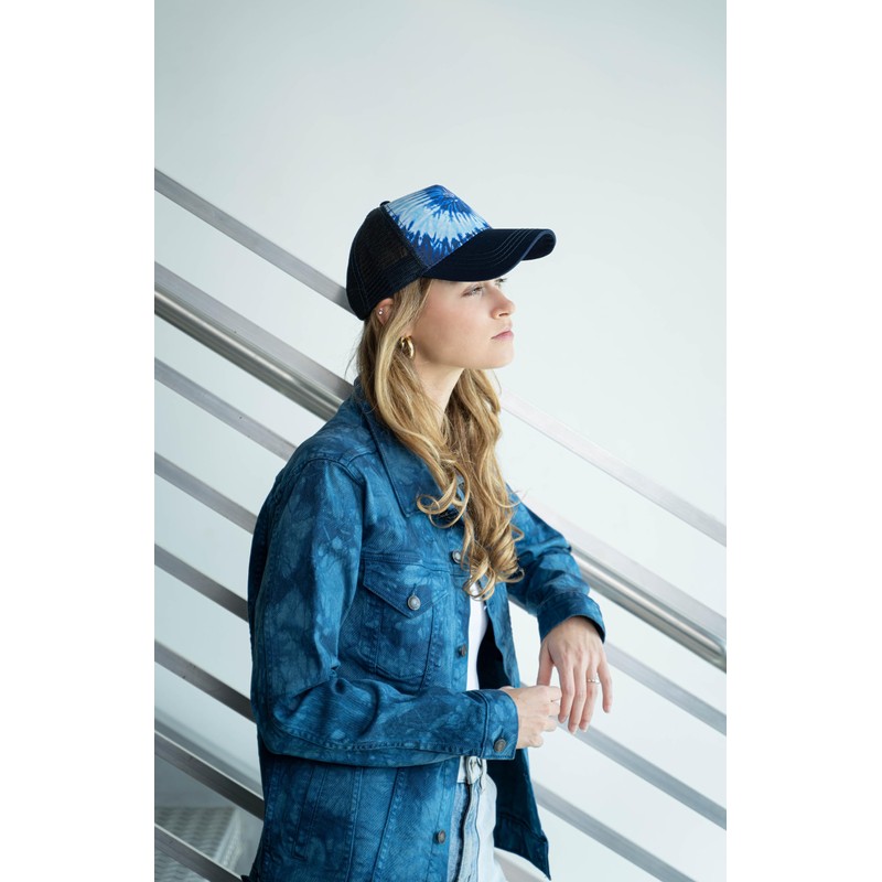 Colortone Batik Trucker Mesh Cap Women's One Size Batik Trucker