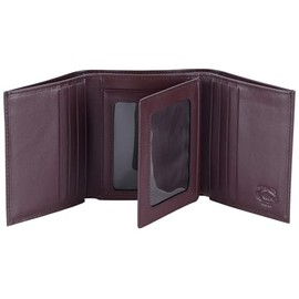 Stealth Mode Cartera RFID de Cuero Para Hombre, Triple Pliegue, Con Tarjetero Desplegable y Función de Identificación