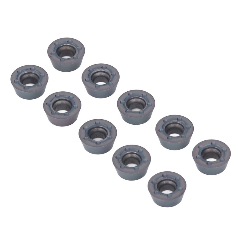10 Pcs Lathe Carbide Blade Round Wood Turning Cutter High