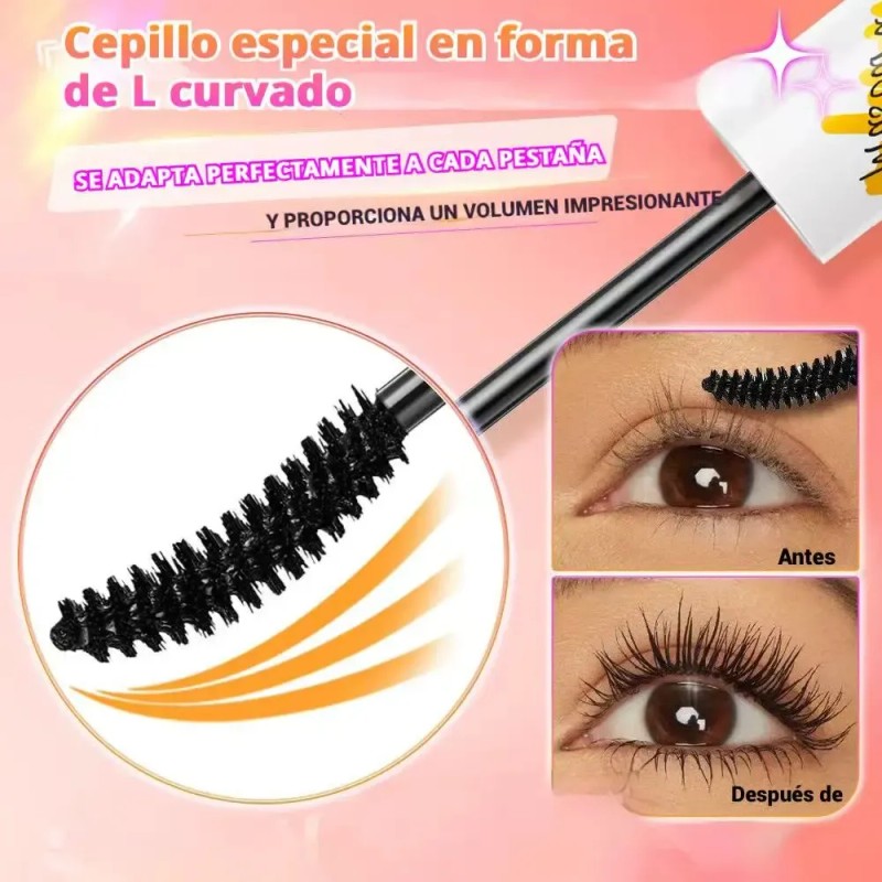 Minimeli Máscara De Pestañas Waterproof Y Volumen 24h