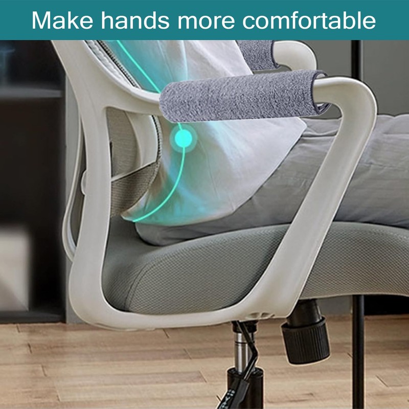 2 Pcs Wheelchair Armrest Pads Covers - Widened Self Adhesive