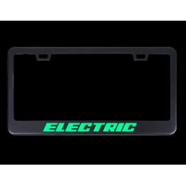 Unbranded Glowing Electric Car Licesnse Plate Frame 100% Steel W/ Screws and Caps