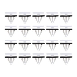 VGOL 20pcs Side Skirts Clips Trim Clips White Plastic with Sponge Seal 5270438 5264089 Compatible with Edge Fiesta Kuga Mustang C520