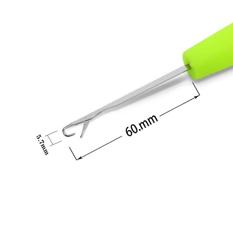 2 Pack Latch Hook Crochet Needle for Micro Braids, Hair