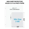 KTRIO Heavyweight Sheet Protectors 5.5 x 8.5 inch, Clear Page
