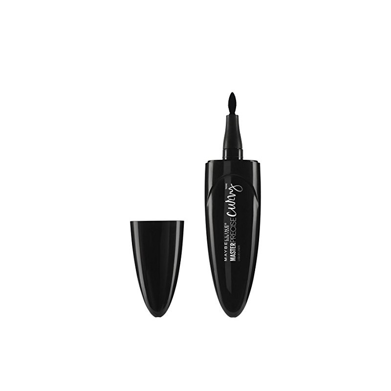 Maybelline New York Master Precise Curvy Liquid Eyeliner, Black, 0.01