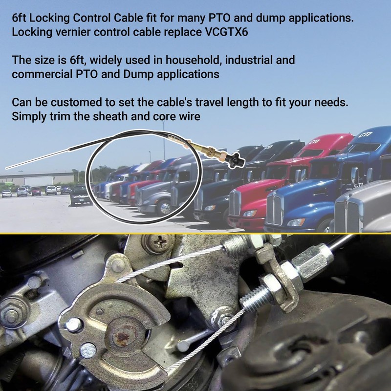 FANHAY VCGTX06 6FT Heavy Duty Vernier Adjustable Black Locking 6