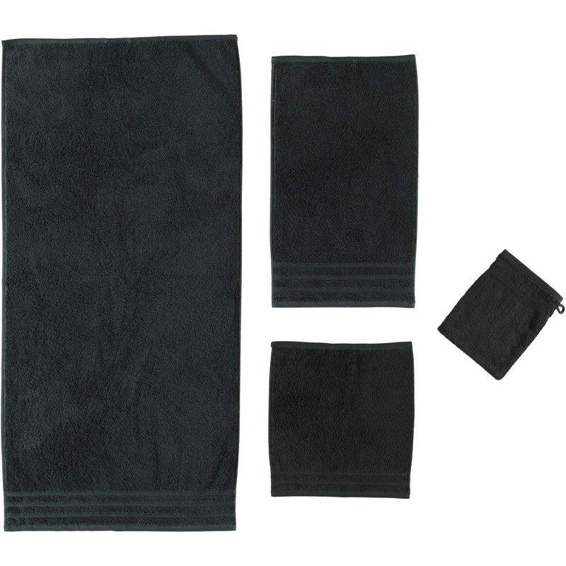 Kleine Wolke "Royal" Towel, 50 x 100 cm, Black