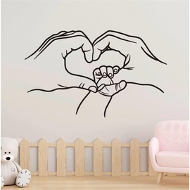 LZGXZF Baby Shower Wall Stickers Custom Stickers Black Mom and Dad Welcome Baby Decorations for Boys and Girls Birthday Anniversary Party Wall Stickers Decorations Supplies