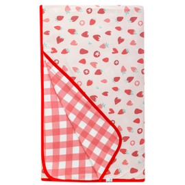 Copper Pearl Jumbo 3-Layer Baby Blanket: Soft Baby Quilts for Boys and Girls | Breathable, Cozy, Toddler Blanket | Baby Quilt for Newborns | 46x46 Premium Polyester/Rayon | Strawberry