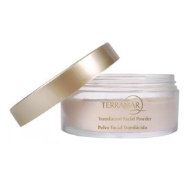 Terramar Polvo Facial Translúcido, Fijador de Maquillaje Suave y Matizante, Tono Medium