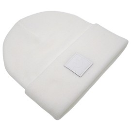 55cube Knit Cuffed Beanie for Women & Men - Stay Warm and Stylish All Season White Beanie