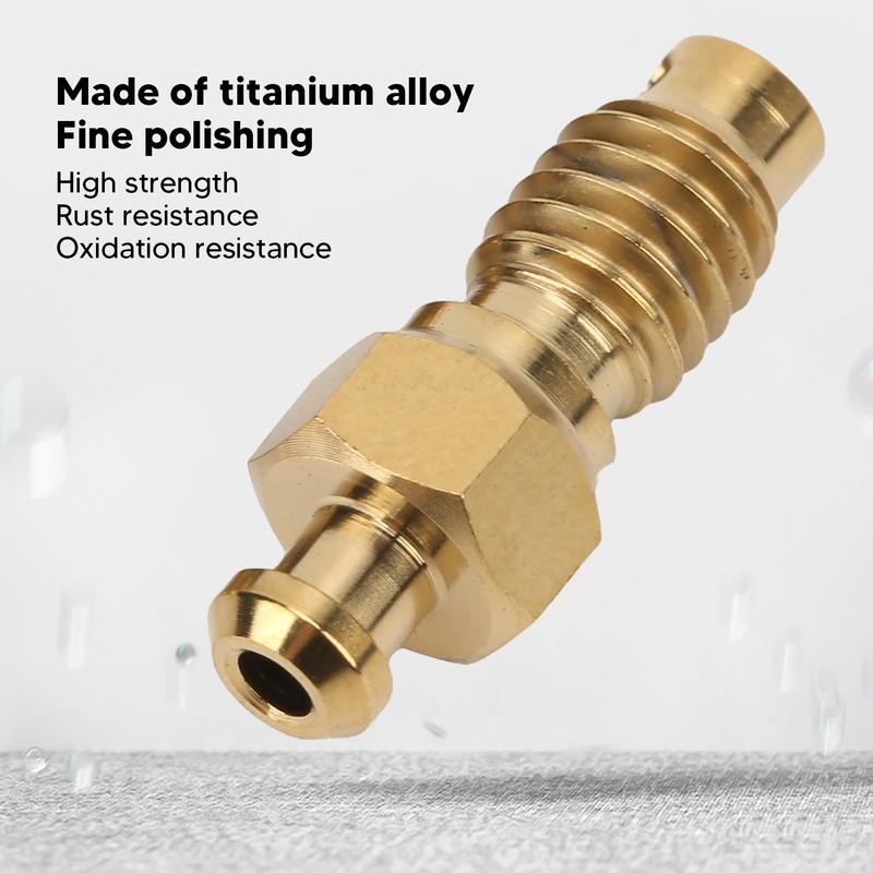 2Pcs Disc Brake Bleeder Screw Titanium Alloy M6 Rust Resistance