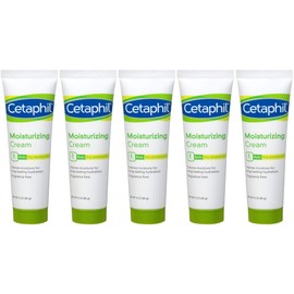 Cetaphil Moisturizing Cream, Fragrance-Free, 3 Ounces each (Value Pack of 5)