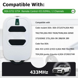 433.92mhz Garage Door Opener Remote Control Key Fob for Garage Door Gate DEA GTI2 (3)