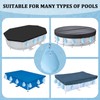 16Pcs Pool Cover Weights with Hooks, Heavy Duty Swimming Pool
