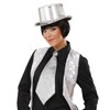 Lurex Tie withElastic - Silver Accessory for Fancy Dress