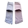 [Mode Select] Women's 5 Toe Socks, Anti-slip, Top Thread, 100%